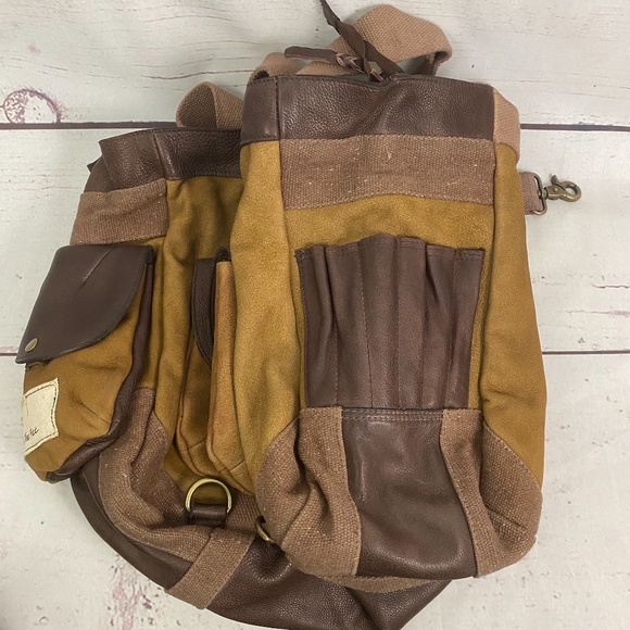 FREE PEOPLE Distressed Leather Convertible Tote - Picture 7 of 10